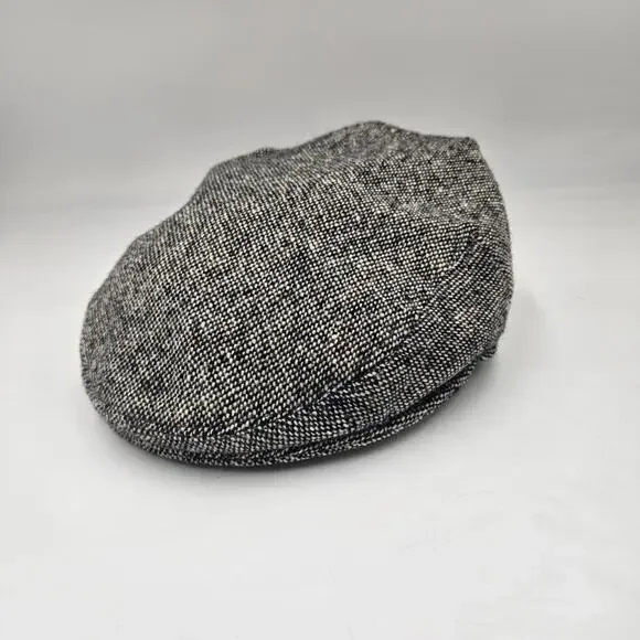 Vintage Irish Donegal Tweed Flat Cap Handcrafted Wool Hat Made in Ireland Sz 7 - Picture 2 of 5